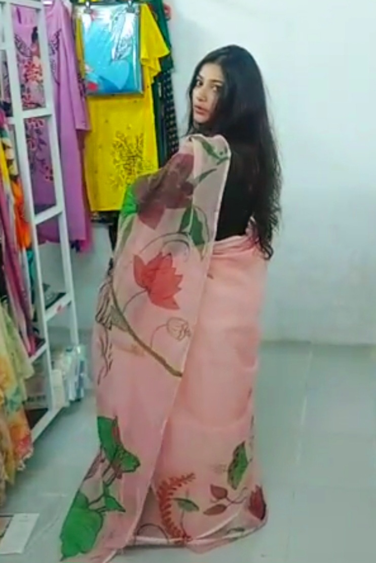 Maya Podmo -Hanpainted Sharee