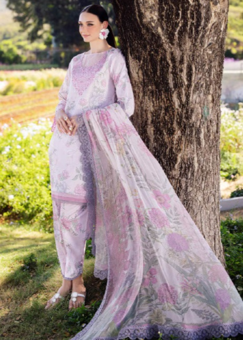 Jade Flora | Chikan & Printed Lawn '25