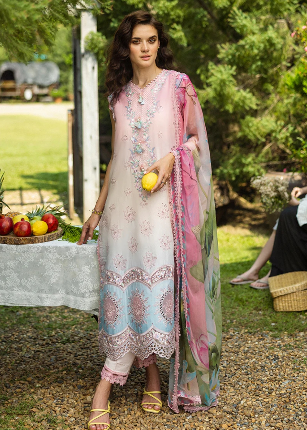 Mushq Solace Ombre Chikankari '25