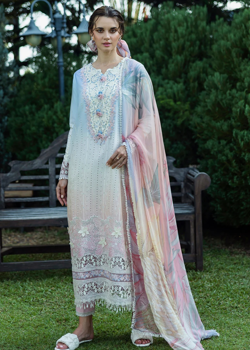 Mushq Solace Ombre Chikankari '25