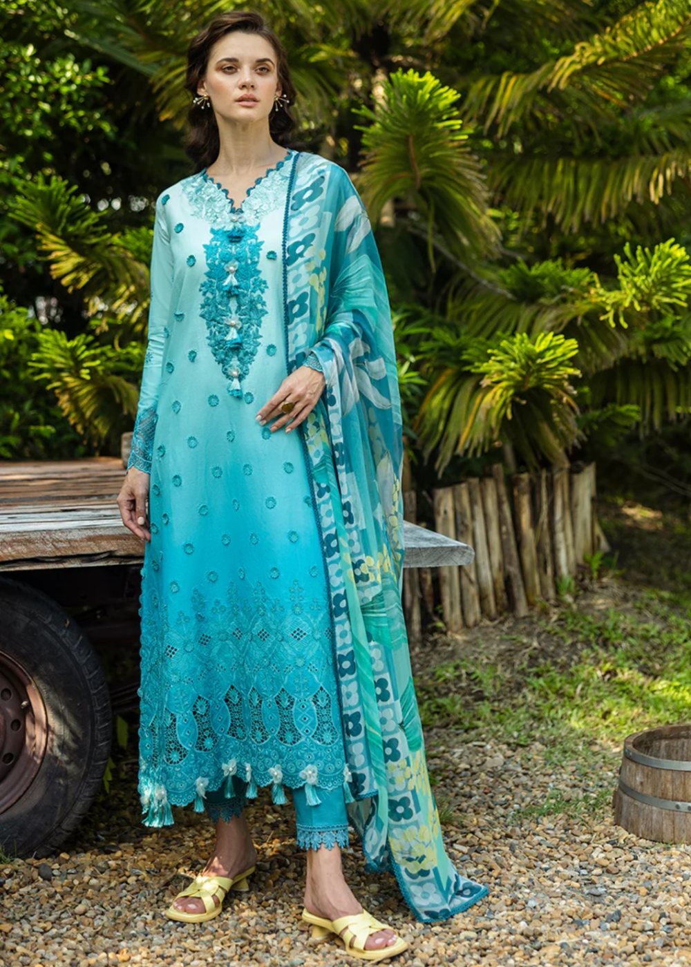 Mushq Solace Ombre Chikankari '25