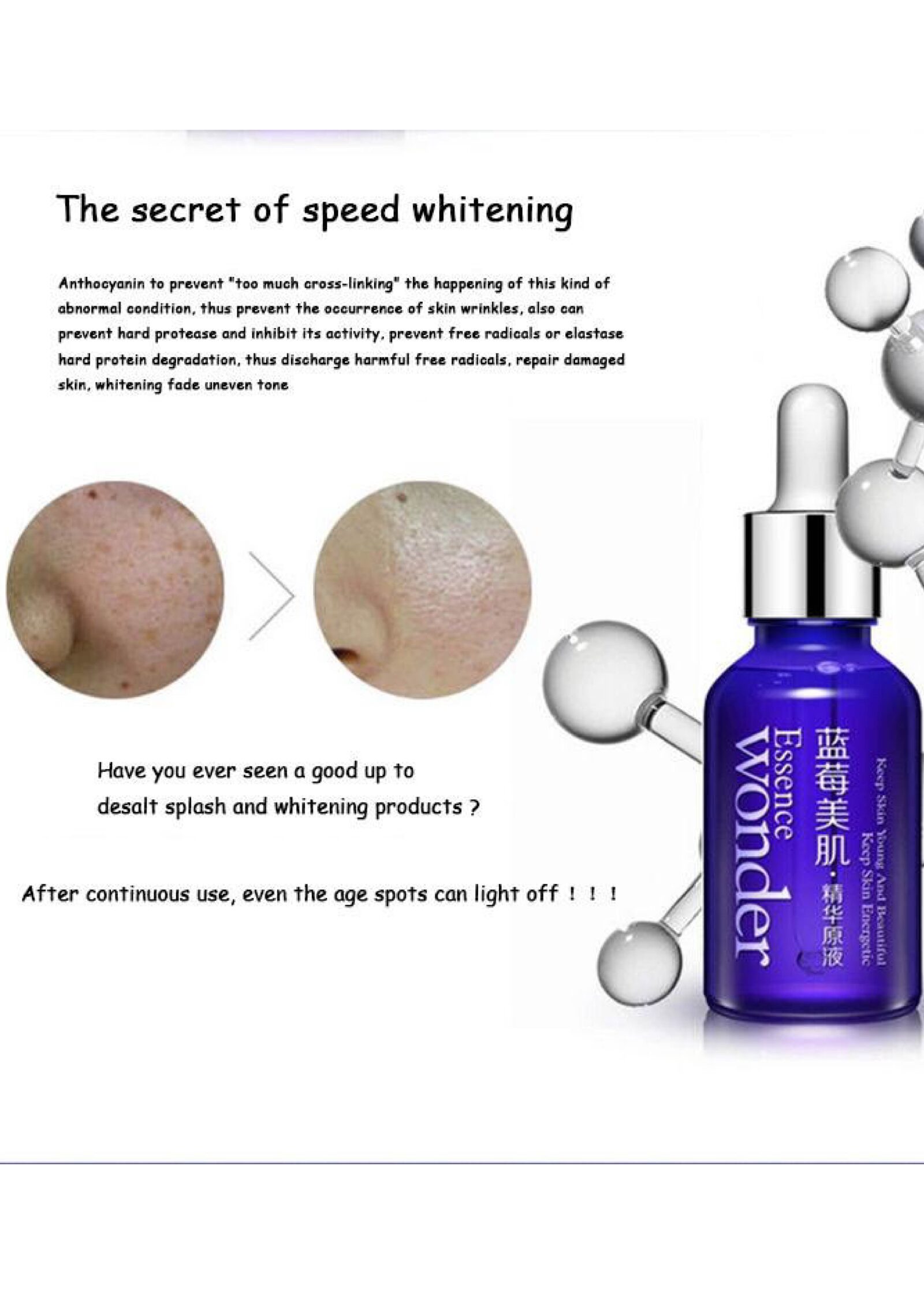 BIOAQUA Blueberry Wonder Essence Facial Serum