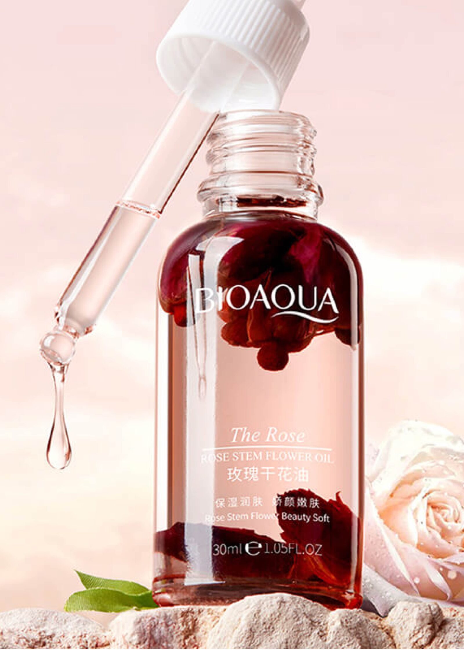 BioaquaRose2-01 BIOAQUA The Rose -Rose Dried Flower Oil Moisturizing & Rejuvenating