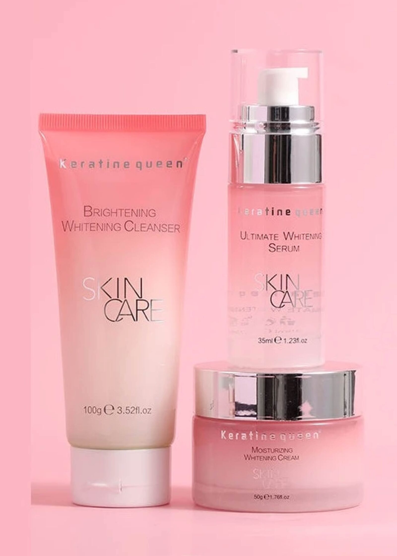KKskinset-01 Keratine Queen Nicotinamide Whitening Moisturizing Combo Set