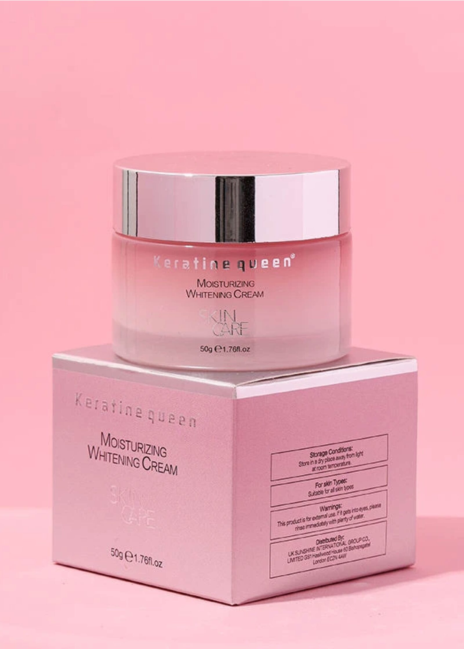 KKskinset4-01 Keratine Queen Nicotinamide Whitening Moisturizing Combo Set