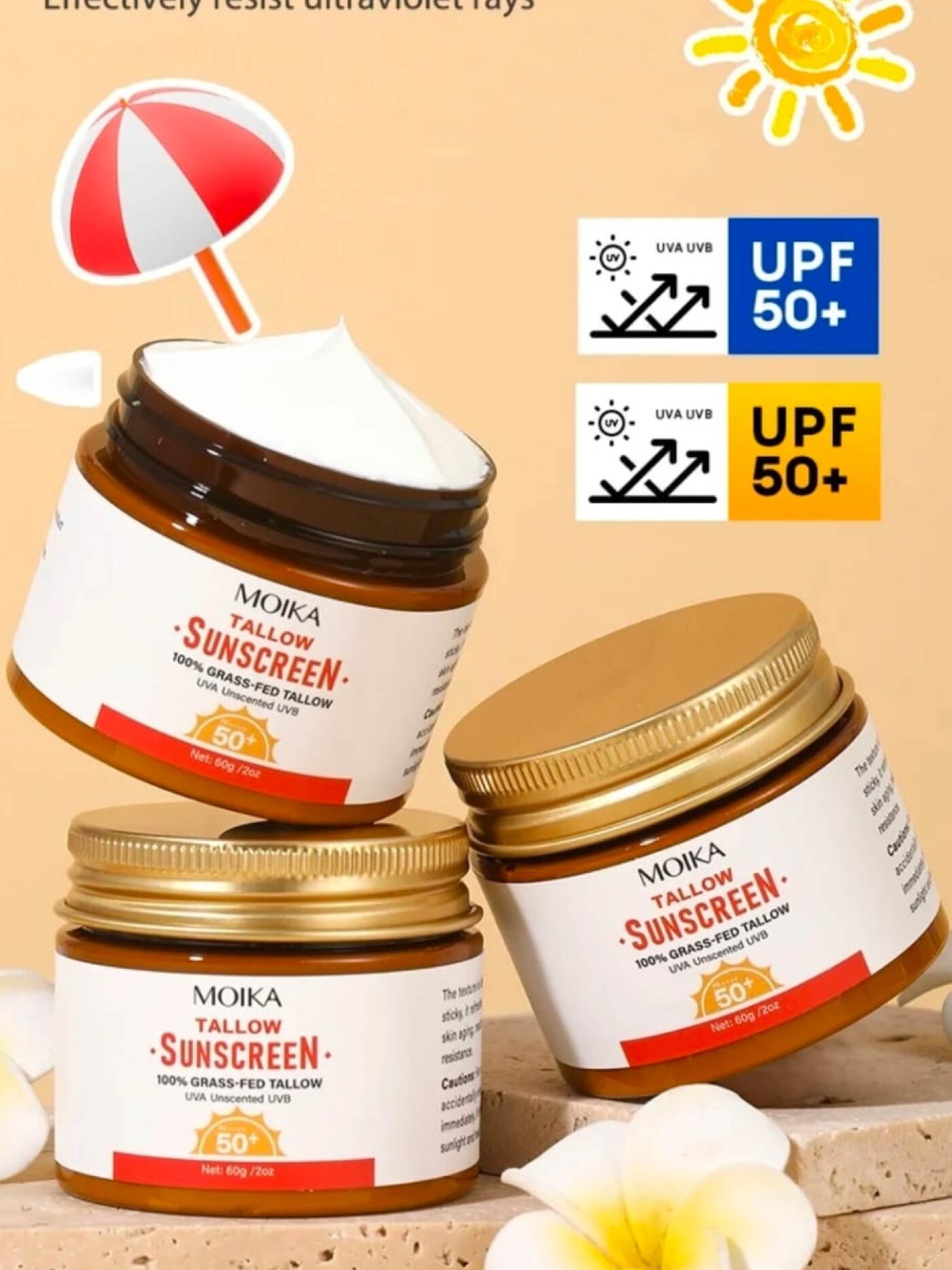 MOIKA Tallow Sunscreen SPF50+