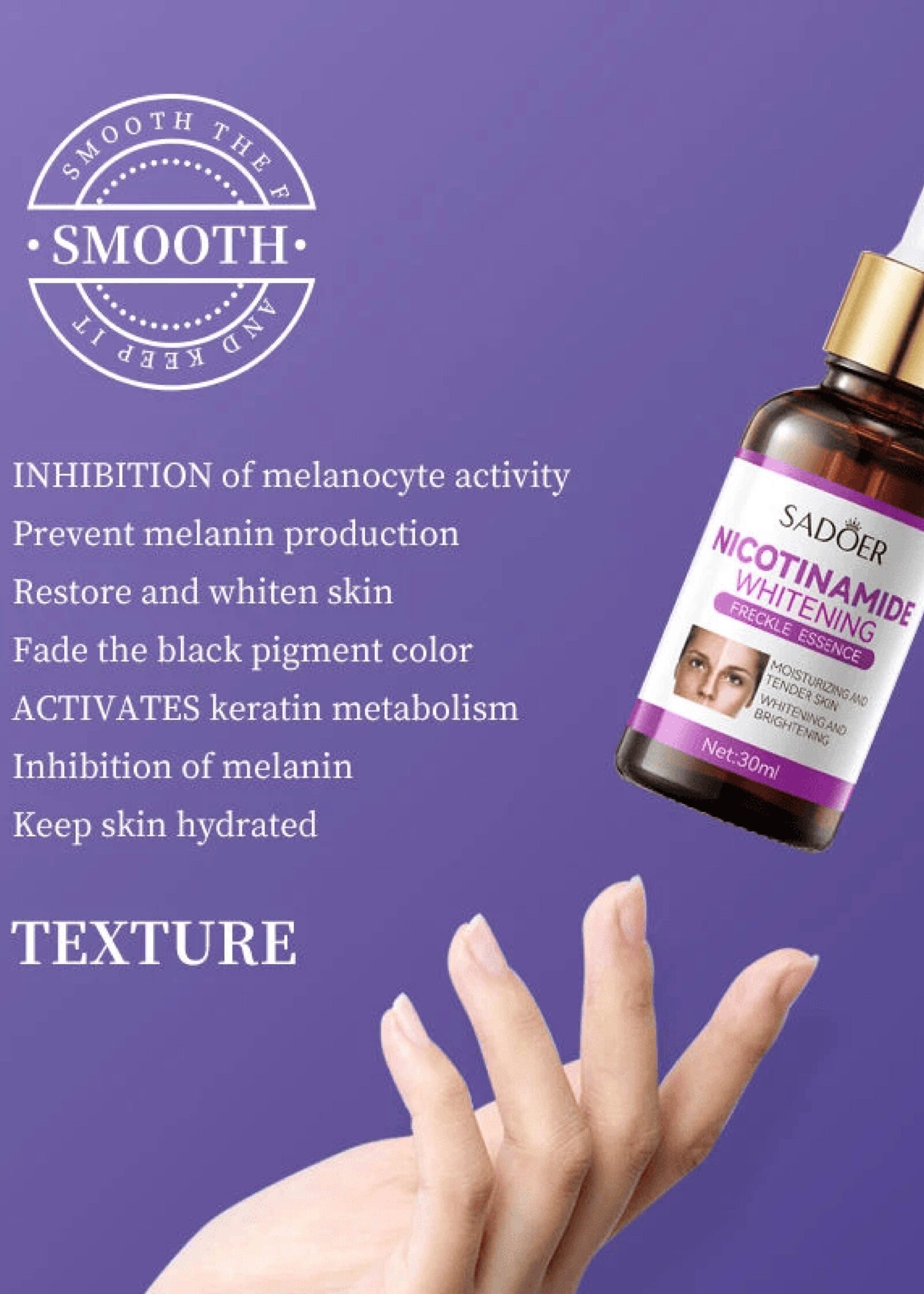 SADOER Lighten Freckle Nicotinamide Whitening Serum 30 ML