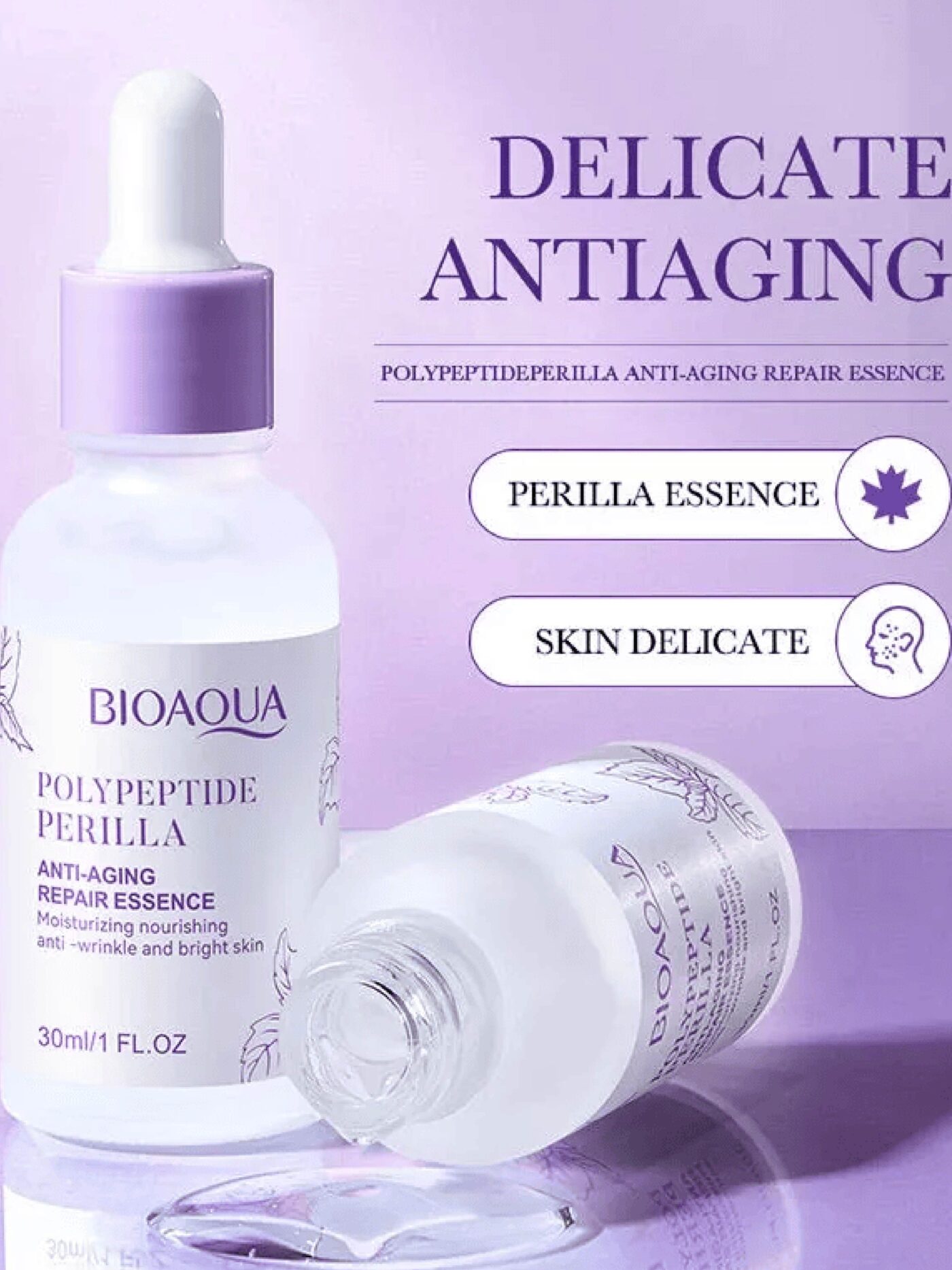 BIOAQUA Polypeptide Perilla Moisturizing Anti-Aging Face Serum