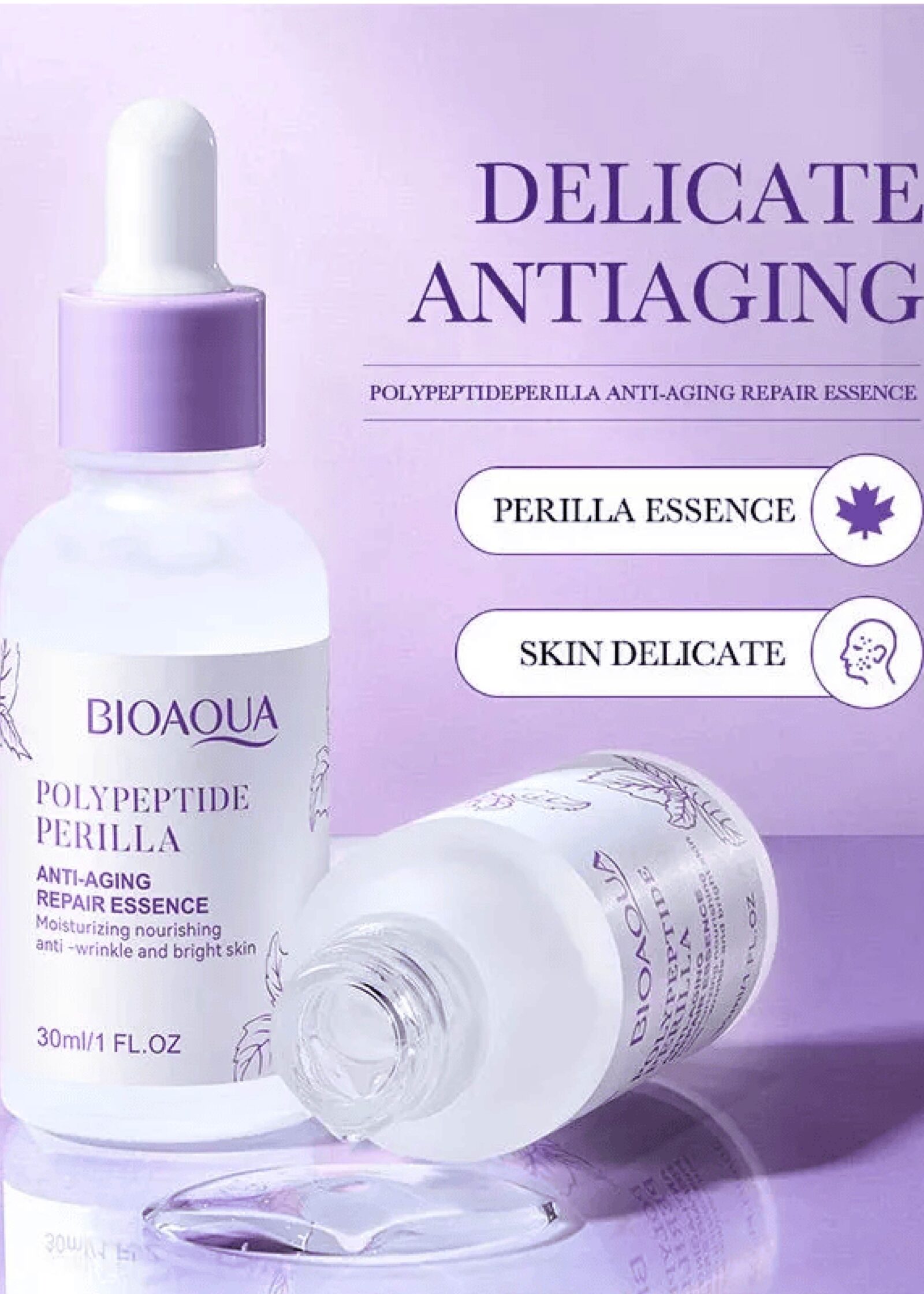 BIOAQUA Polypeptide Perilla Moisturizing Anti-Aging Face Serum