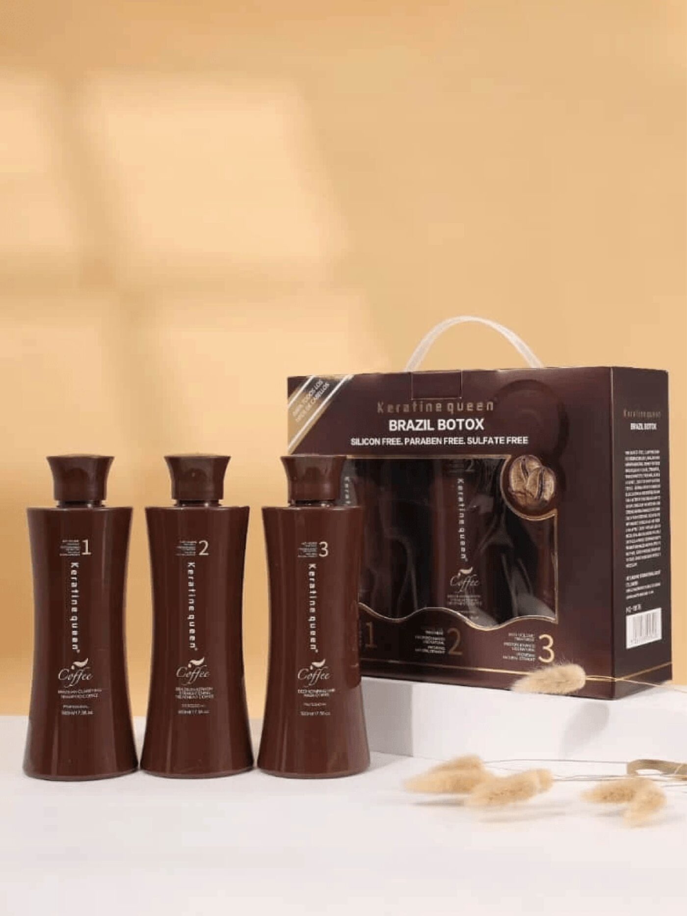 Brazil Botox Treatment Set- Keratine Queen 500ML Brown